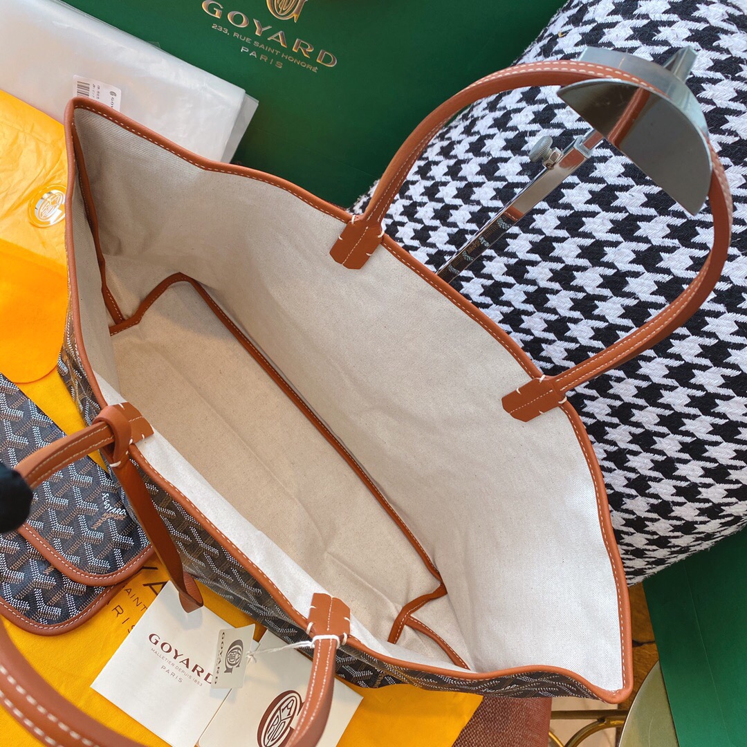 고야드 생루이 블랙 탄 MM 47cm