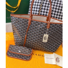 고야드 생루이 블랙 탄 MM 47cm