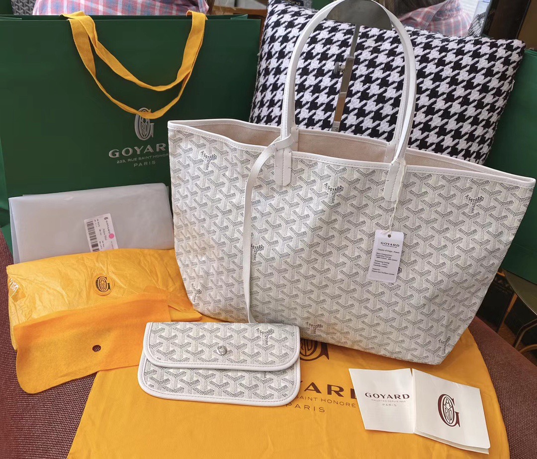 고야드 생루이 화이트 MM 47cm