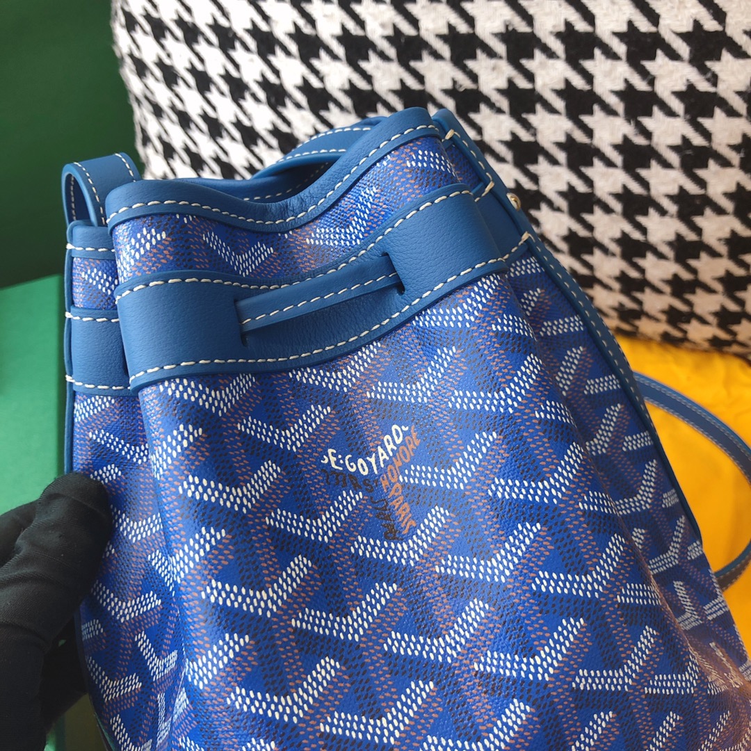 고야드 쁘띠플로 버킷백 스카이 블루