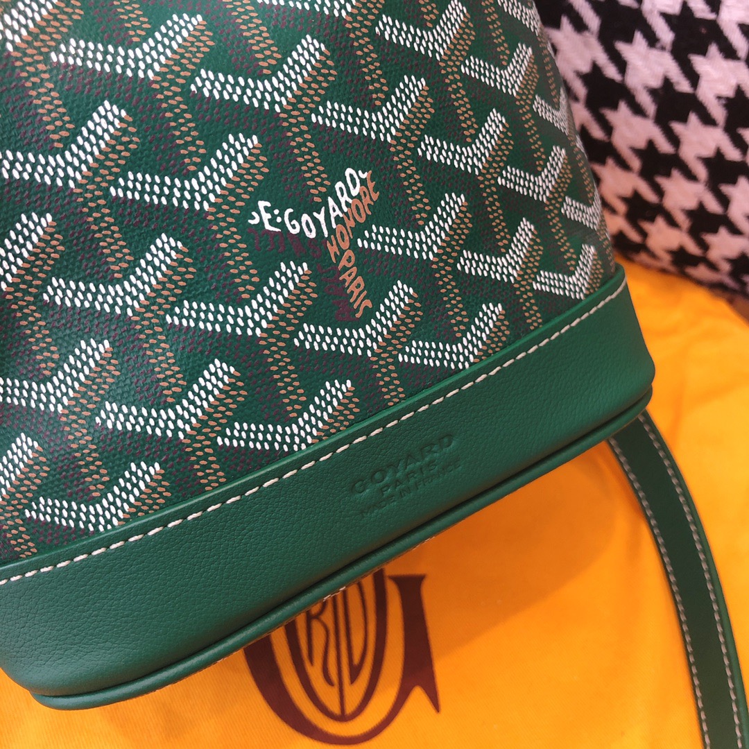 고야드 쁘띠플로 버킷백 그린