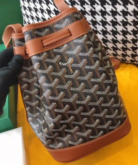 고야드 쁘띠플로 버킷백 블랙 탄