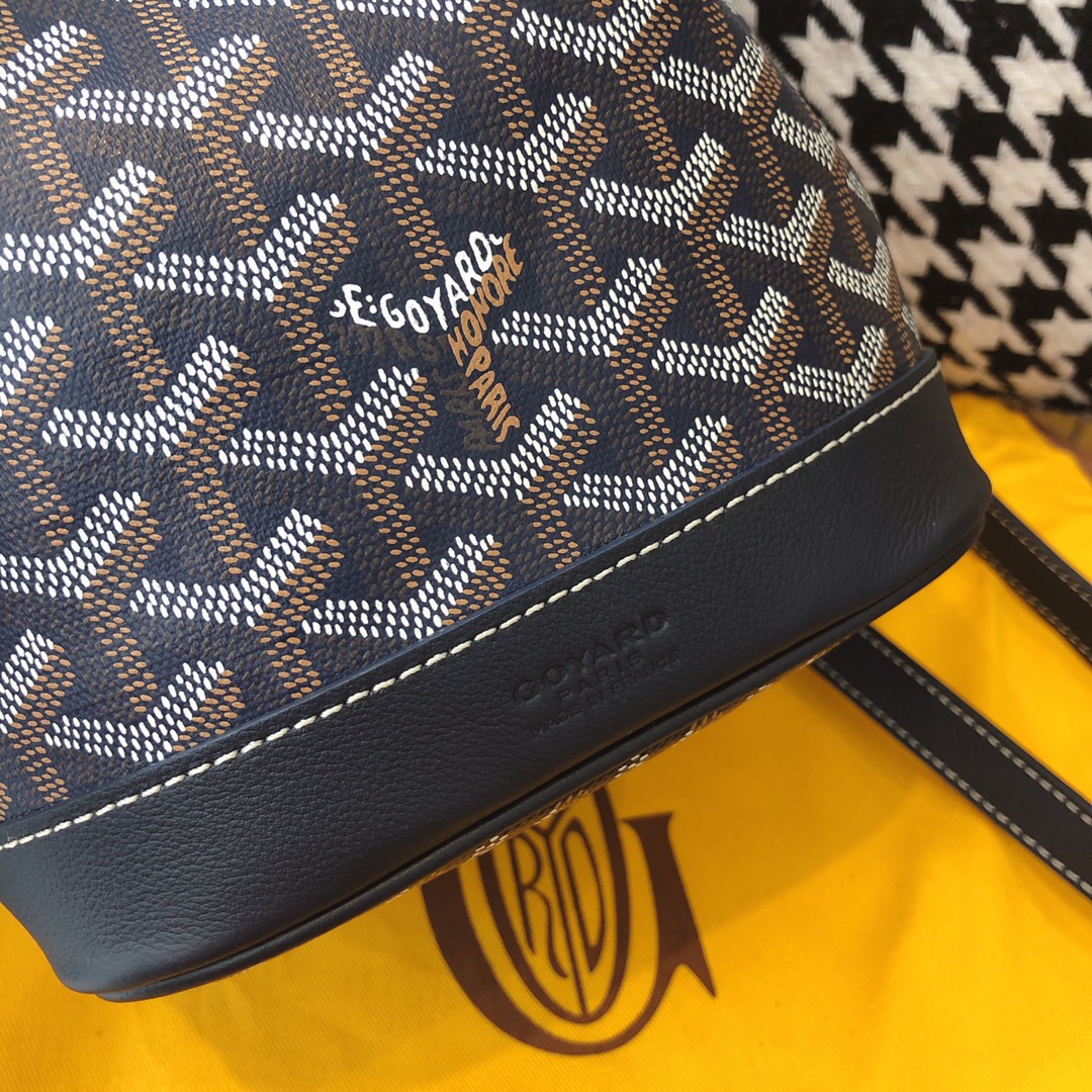 고야드 쁘띠플로 버킷백 블랙