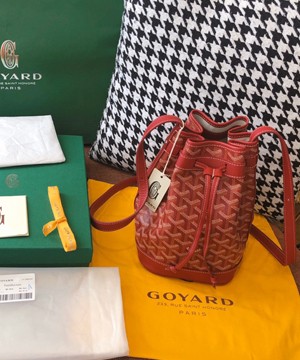 고야드 쁘띠플로 버킷백 레드
