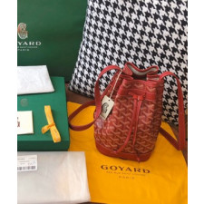 고야드 쁘띠플로 버킷백 레드