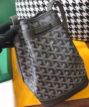 고야드 쁘띠플로 버킷백 그레이