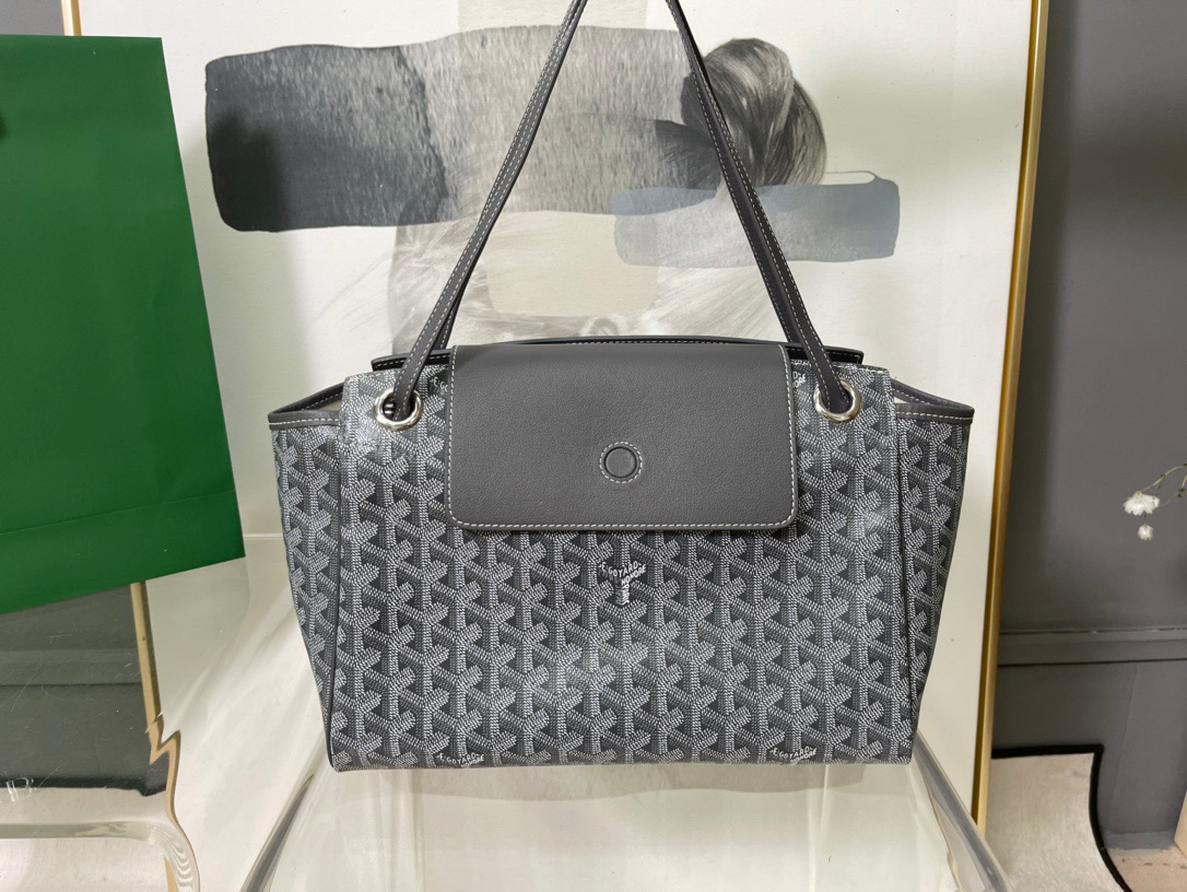 고야드 루에뜨 플랩 숄더백 그레이