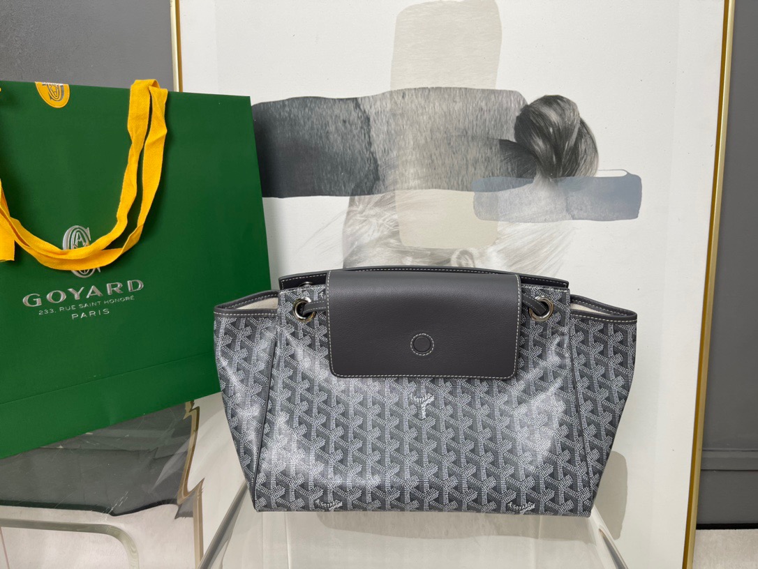 고야드 루에뜨 플랩 숄더백 그레이