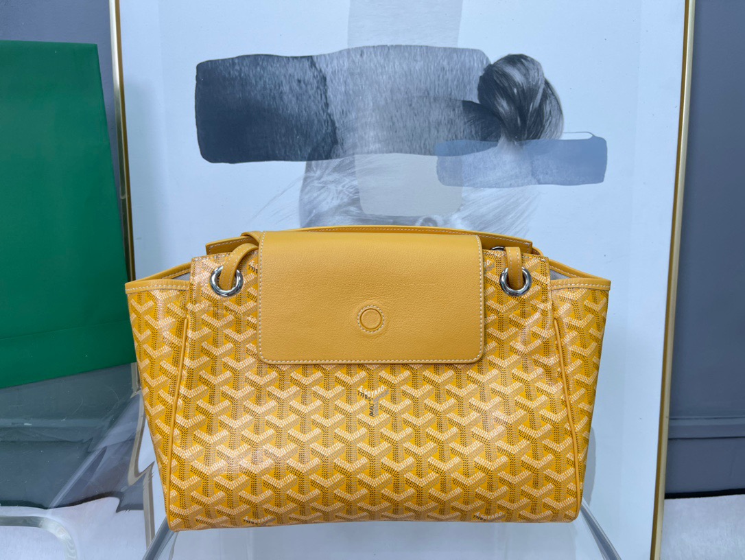 고야드 루에뜨 플랩 숄더백 옐로우