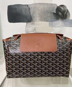 고야드 루에뜨 플랩 숄더백 블랙 탄