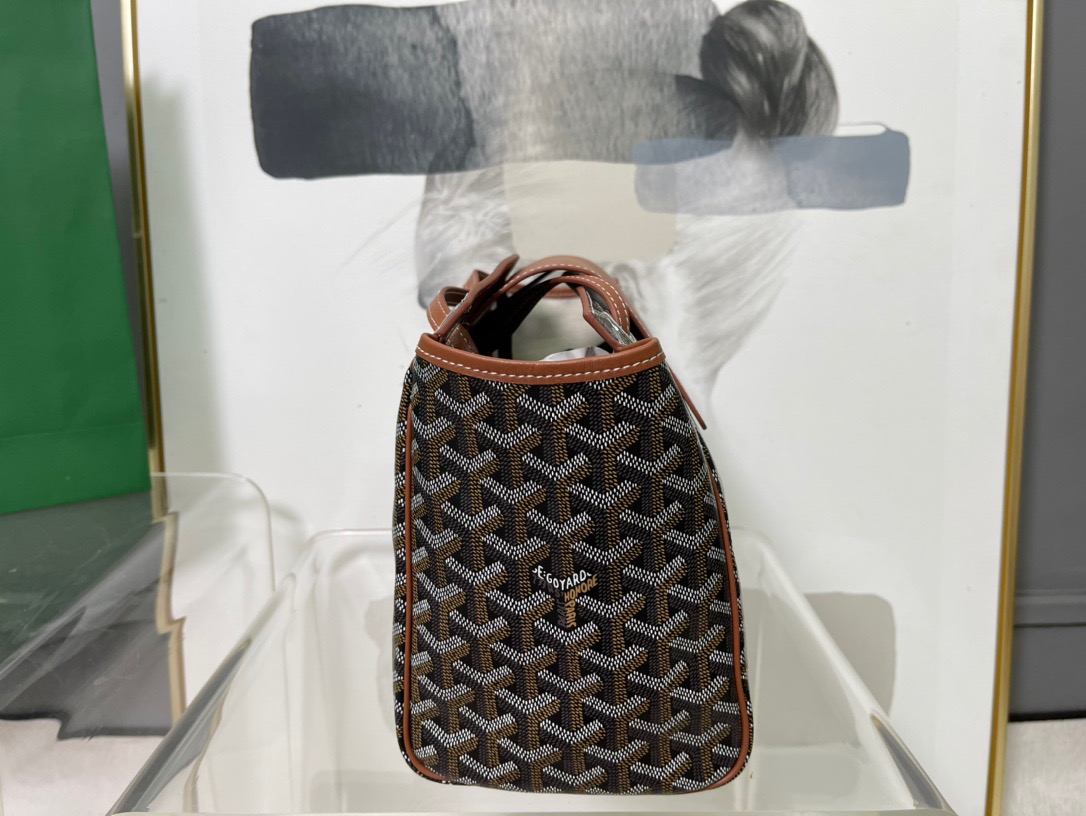 고야드 루에뜨 플랩 숄더백 블랙 탄