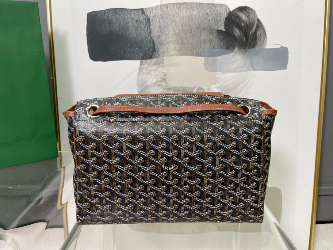 고야드 루에뜨 플랩 숄더백 블랙 탄