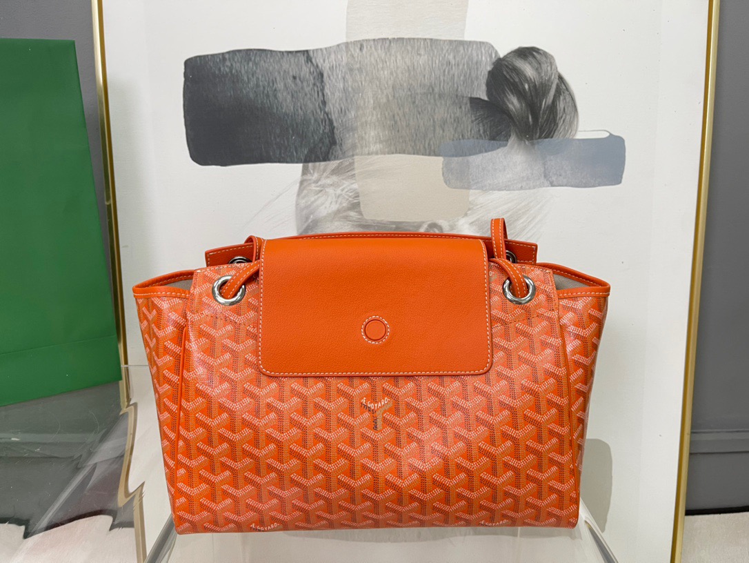 고야드 루에뜨 플랩 숄더백 오렌지