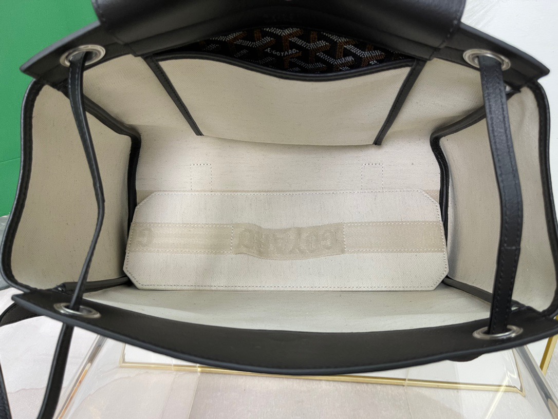 고야드 루에뜨 플랩 숄더백 블랙