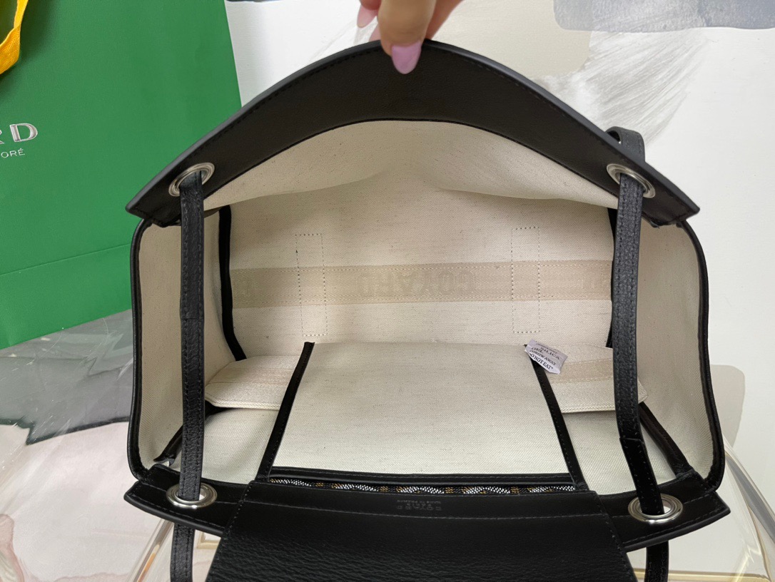 고야드 루에뜨 플랩 숄더백 블랙