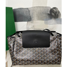 고야드 루에뜨 플랩 숄더백 블랙