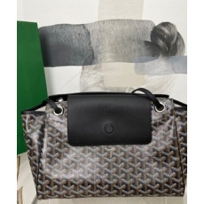 고야드 루에뜨 플랩 숄더백 블랙