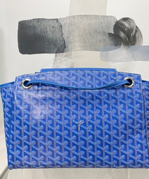 고야드 루에뜨 플랩 숄더백 스카이 블루