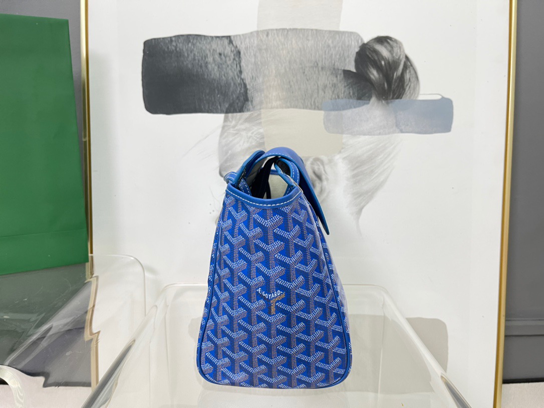 고야드 루에뜨 플랩 숄더백 스카이 블루