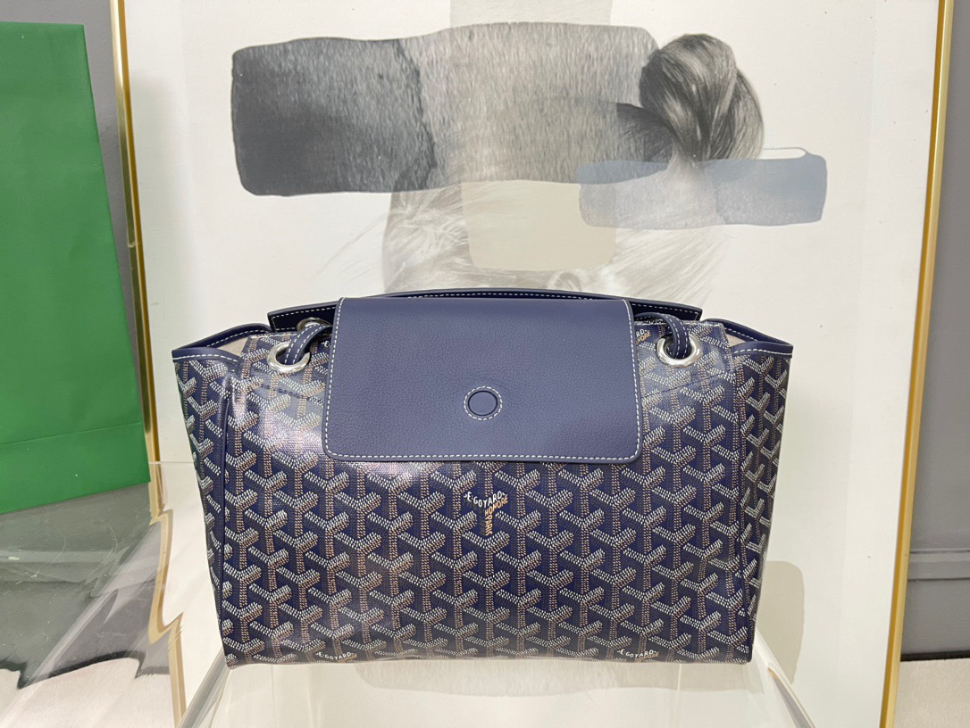 고야드 루에뜨 플랩 숄더백 마린 블루