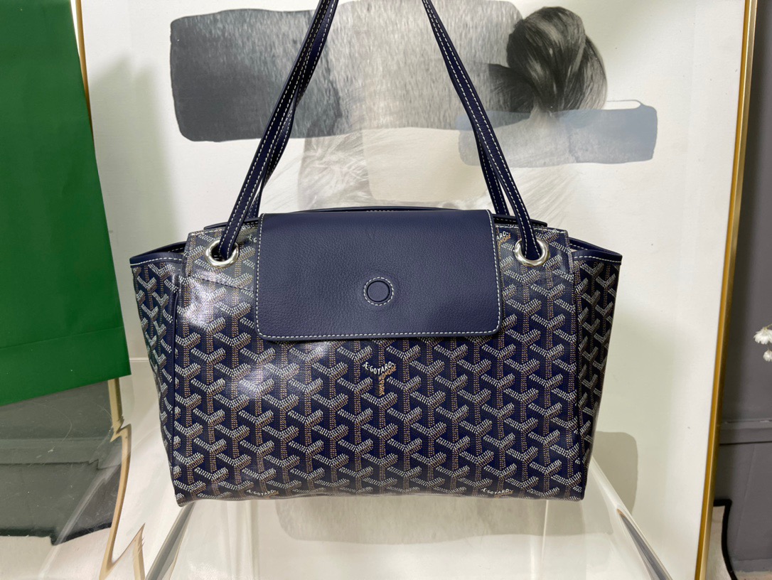 고야드 루에뜨 플랩 숄더백 마린 블루