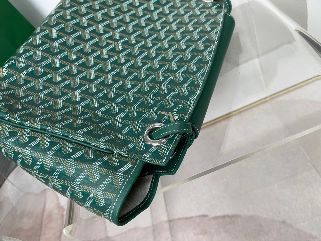 고야드 루에뜨 플랩 숄더백 그린