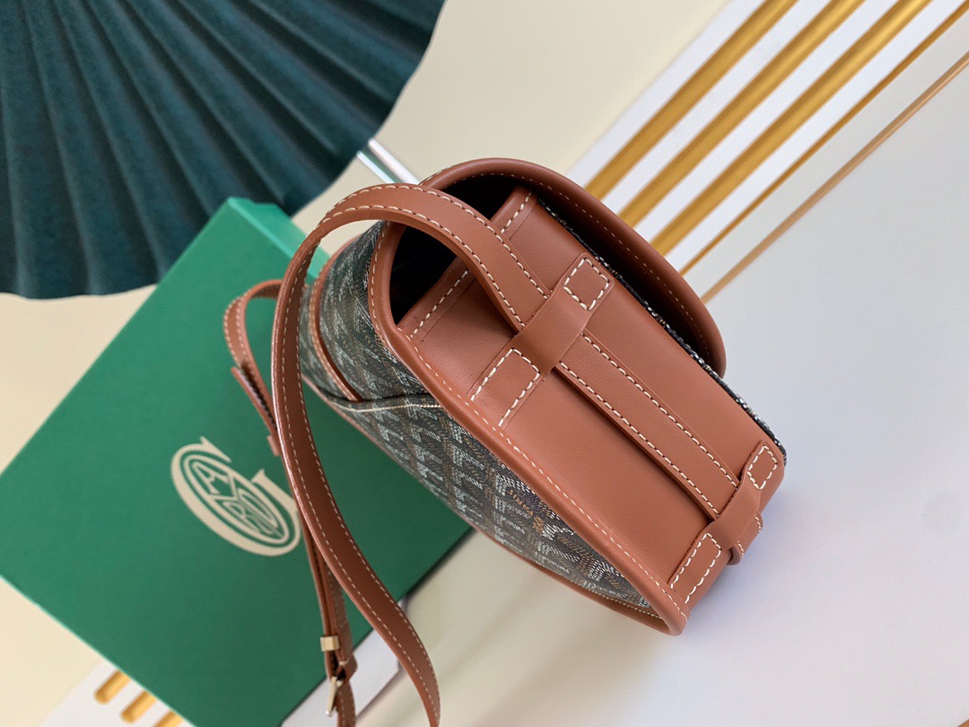 고야드 벨베데르 크로스백 블랙 탄