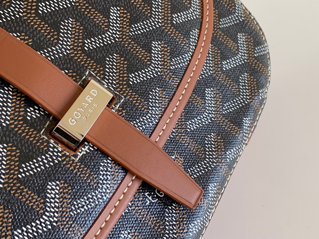 고야드 벨베데르 크로스백 블랙 탄