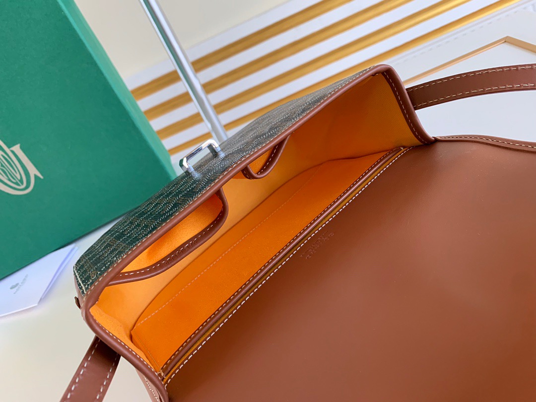 고야드 벨베데르 크로스백 블랙 탄