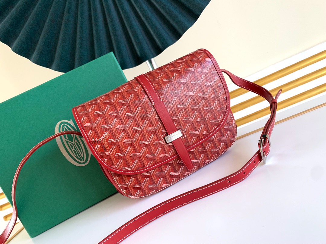 고야드 벨베데르 크로스백 레드