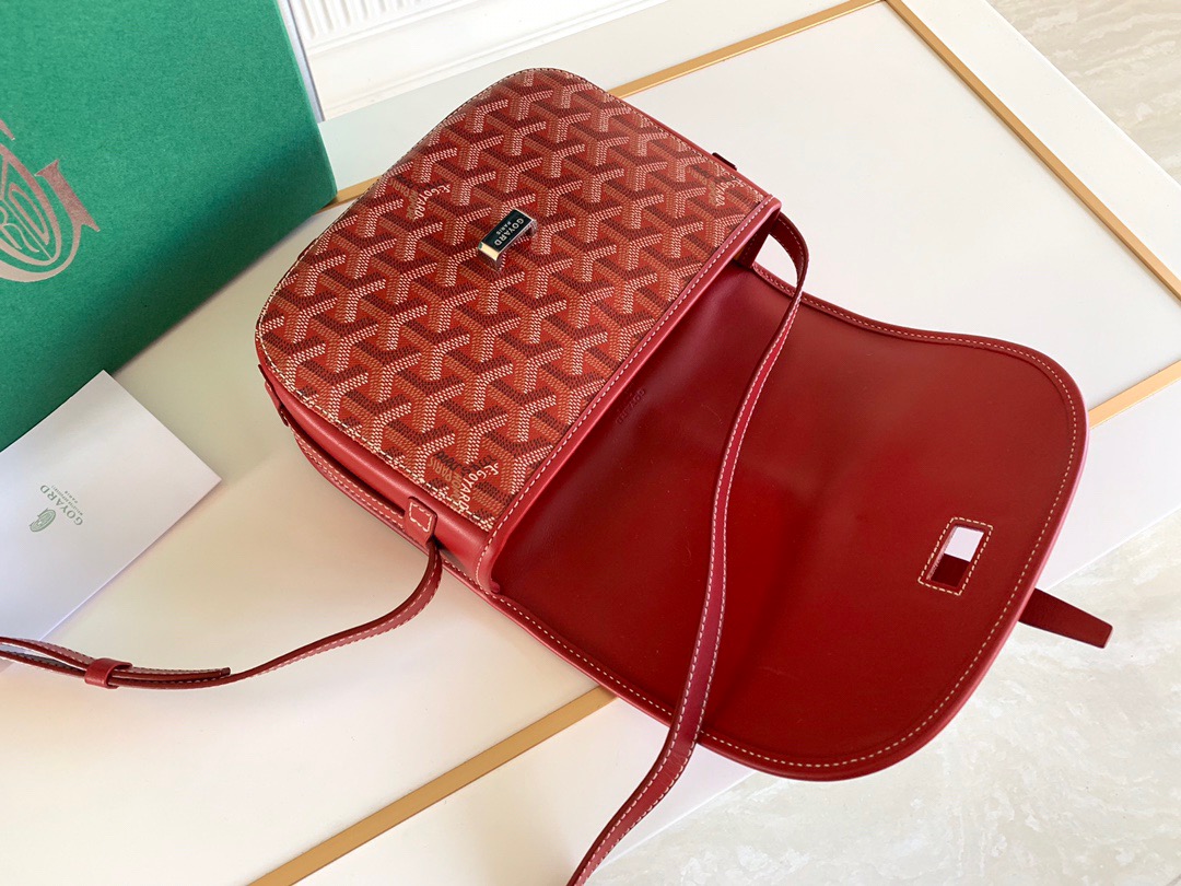 고야드 벨베데르 크로스백 레드