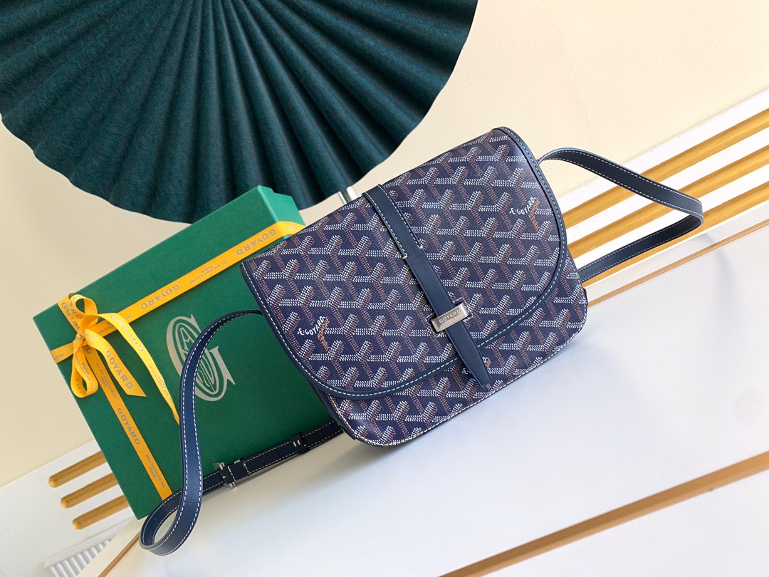 고야드 벨베데르 크로스백 마린 블루