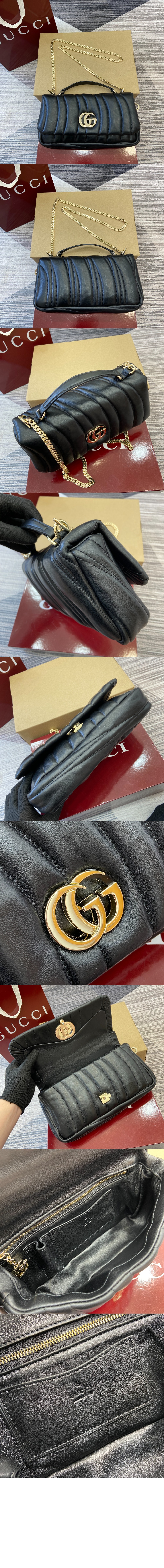 구찌 GG 밀라노 스몰 탑 핸들백 806016