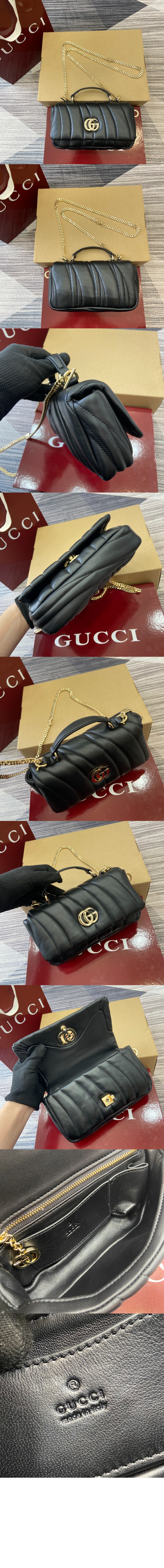 구찌 GG 밀라노 미니 탑 핸들백 806017