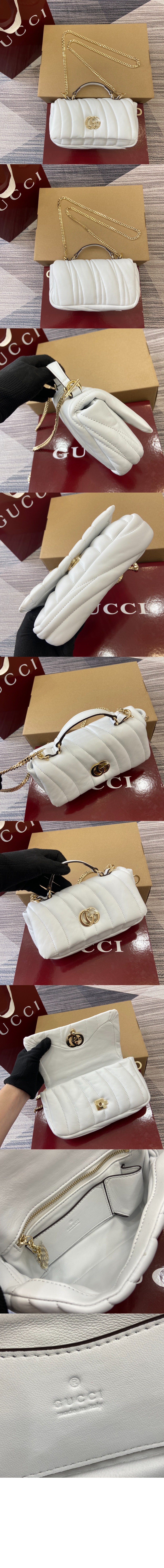 구찌 GG 밀라노 미니 탑 핸들백 806017