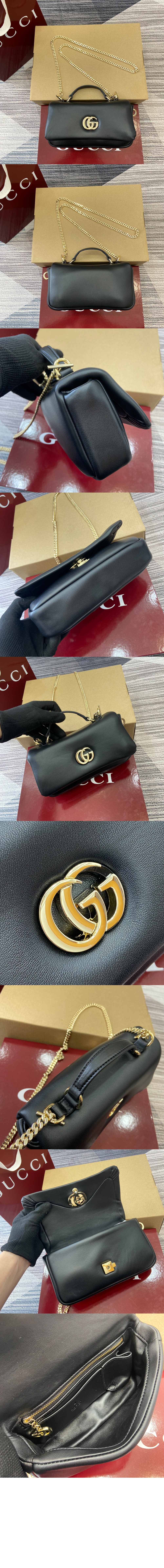 구찌 GG 밀라노 미니 탑 핸들백 806017