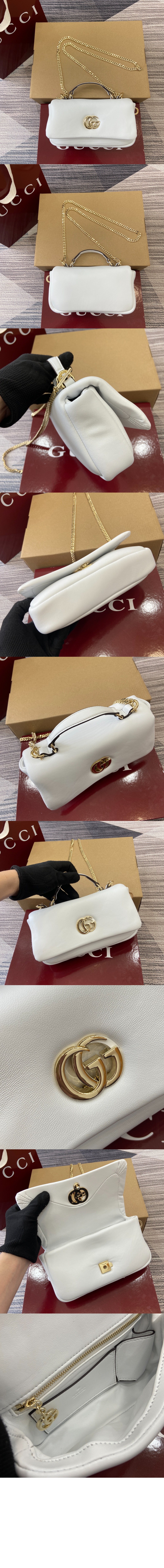 구찌 GG 밀라노 미니 탑 핸들백 806017