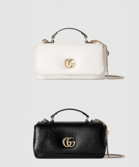 구찌 GG 밀라노 미니 탑 핸들백 806017