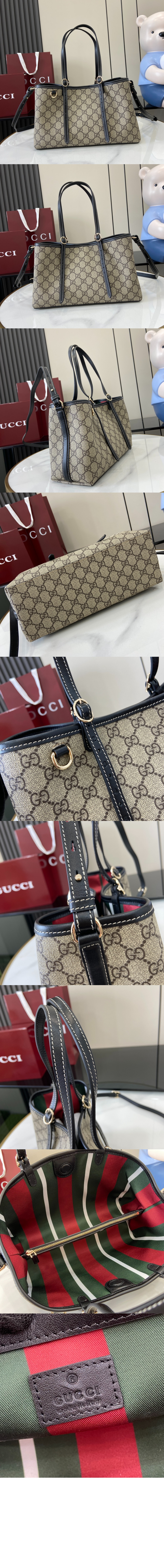 구찌 GG 엠블럼 스몰 토트백 815214