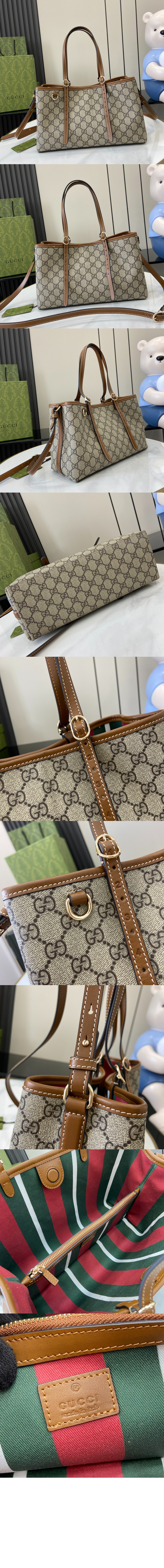 구찌 GG 엠블럼 스몰 토트백 815214