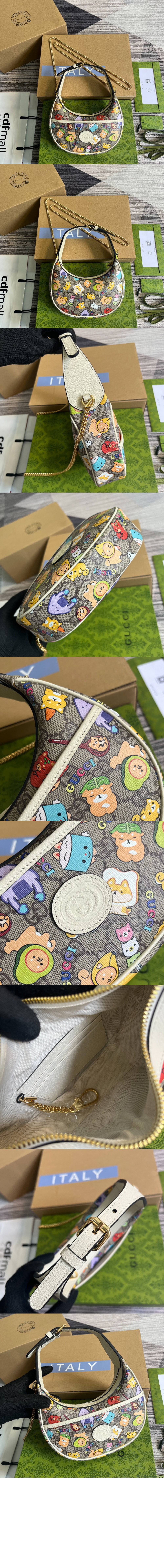 GG 하프문 쉐입 미니백 726843