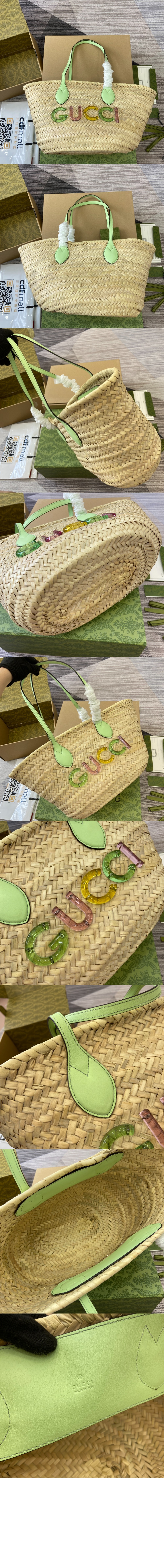 로고 스몰 스트로우 토트백 779524