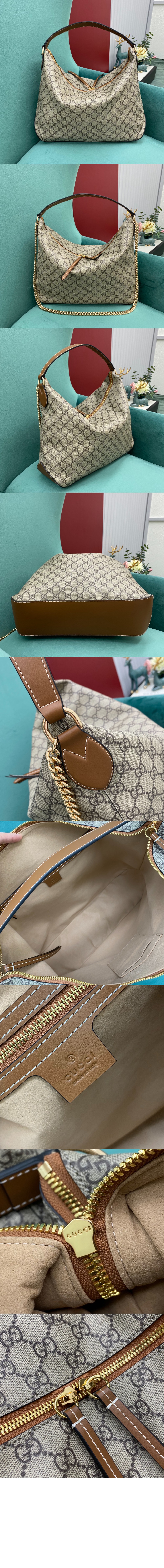 구찌 GG 수프림 라지 호보백 477324