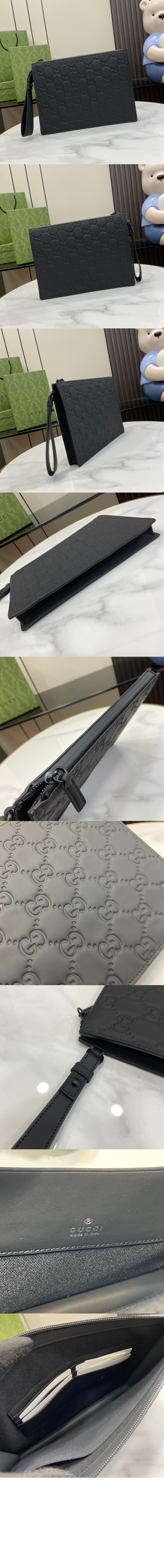 구찌 GG 러버 효과 파우치 771319