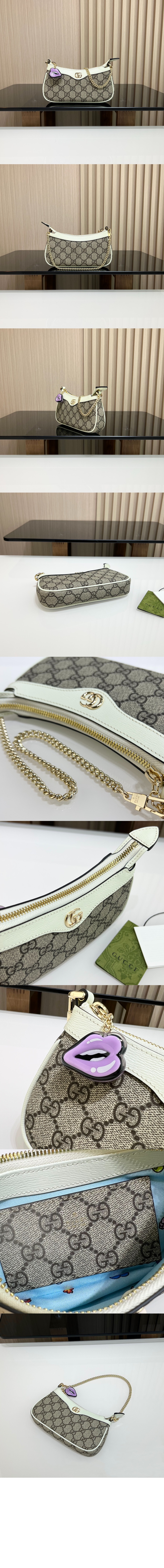 구찌 GG 미니 숄더백 위드참 784732