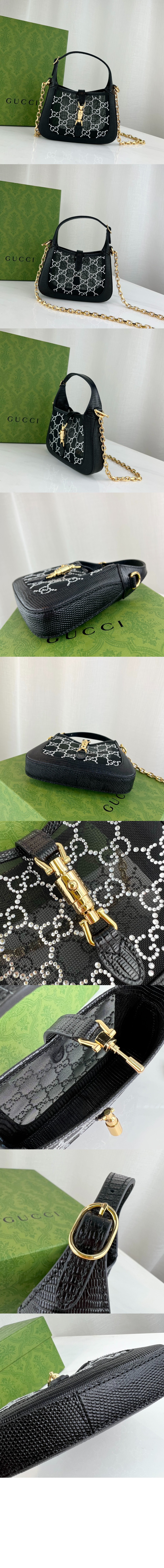 구찌 1961 재키 크리스털백 미니 677027