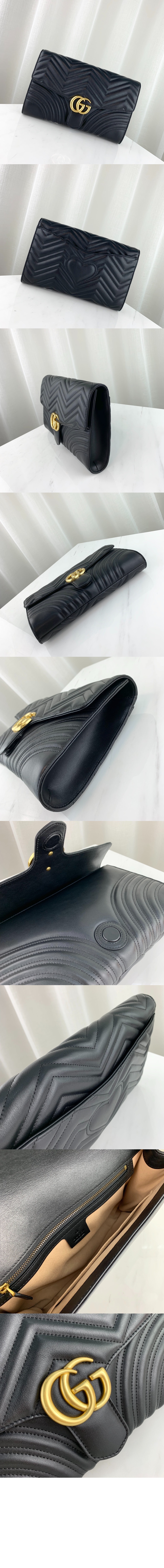 구찌 GG 마몬트 마틀라세 클러치 498079