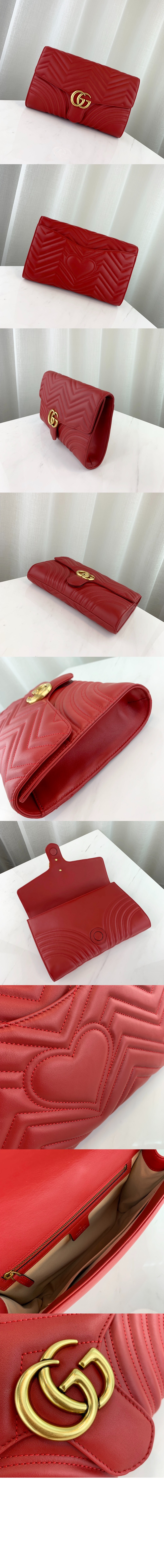 구찌 GG 마몬트 마틀라세 클러치 498079