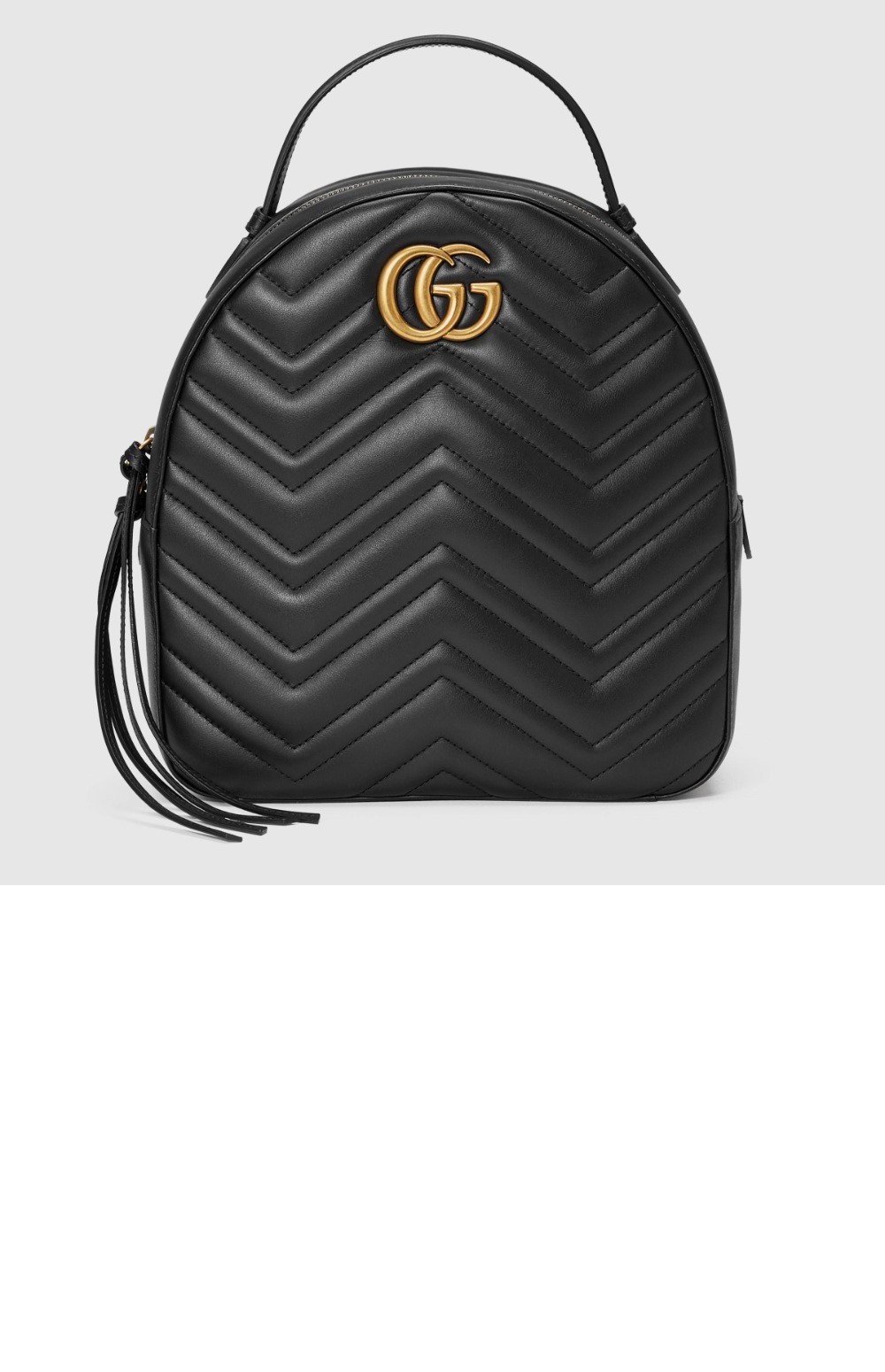 구찌 GG 마몽 마틀라세 레더 백팩 476671