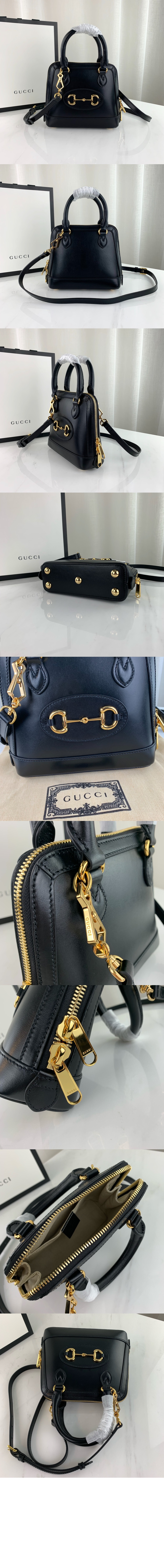 홀스빗 1955 미니 탑핸들백 레더 640716